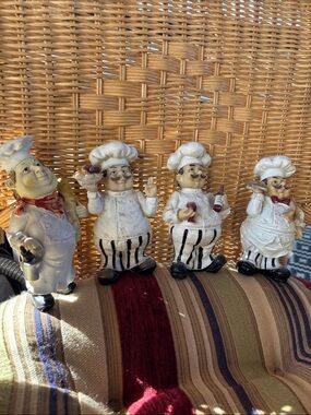 Chef Figurines 4 piece Kitchen Decor